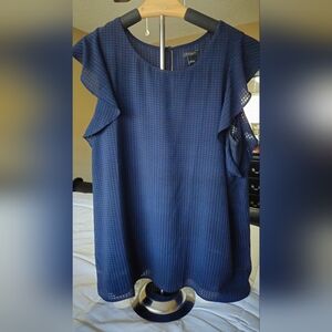 Ann Taylor Factory - Navy Blouse, Size Large